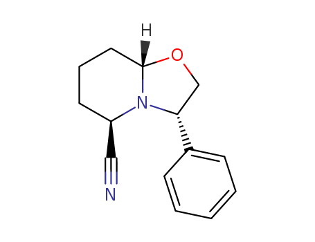(3S,5R,8aS)-(+)-Hexahydro-3-phenyl-5H-oxazolo[3,2-a]pyridine-5-carbonitrile(106565-71-3)