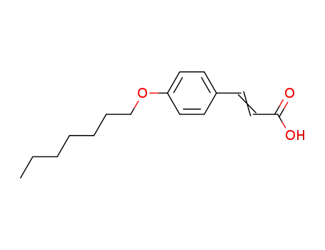Molecular Structure of 110683-38-0 (3-[4-(Heptyloxy)phenyl]-2-propenoic acid)