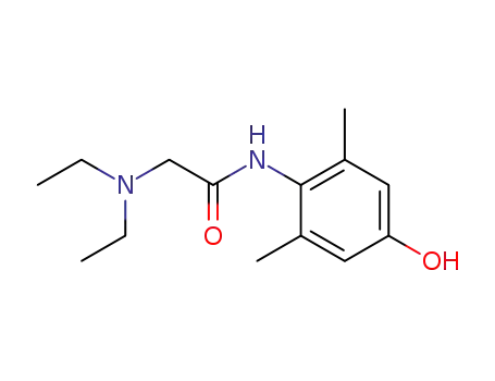 Molecular Structure of 39942-41-1 (Acetamide, 2-(diethylamino)-N-(4-hydroxy-2,6-dimethylphenyl)-)