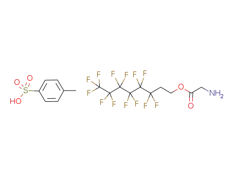 Molecular Structure of 911217-61-3 (glycine 2-perfluorohexylethyl ester p-toluenesulphonate)