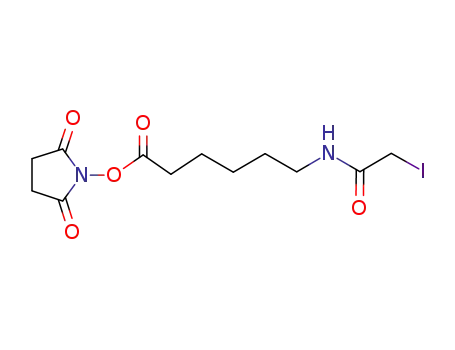 Molecular Structure of 134759-23-2 (6-(IODOACETAMIDO)CAPROIC ACID N-*HYDROXYSUCCINIMIDE)