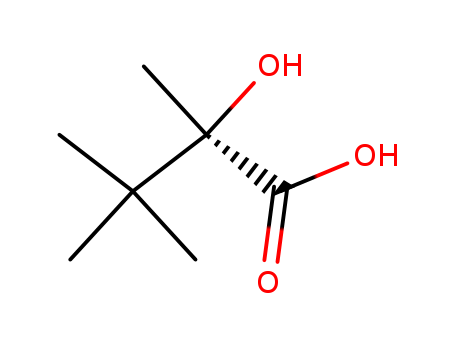 Molecular Structure of 1184-93-6 (Butanoic acid, 2-hydroxy-2,3,3-trimethyl-, (R)-)