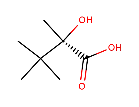 Molecular Structure of 1184-93-6 (Butanoic acid, 2-hydroxy-2,3,3-trimethyl-, (R)-)