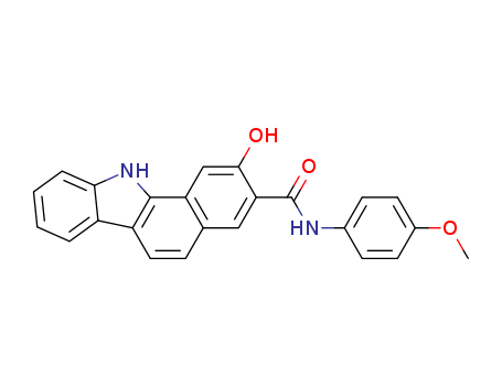 2-Hydroxy-N-(4-methoxyphenyl)-11H-benzo[a]carbazole-3-carboxamide