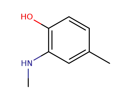 Molecular Structure of 76570-59-7 (4-methyl-2-(methylamino)phenol)