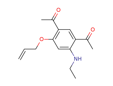 Molecular Structure of 79324-50-8 (1,1-(4-allyloxy-6-ethylamino-1,3-phenylene)diethanone)