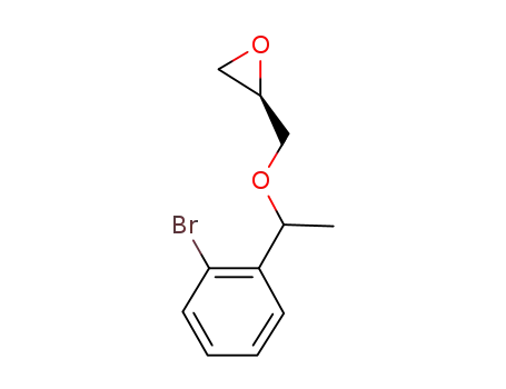Molecular Structure of 804555-53-1 (Oxirane, [[1-(2-bromophenyl)ethoxy]methyl]-, (2R)-)