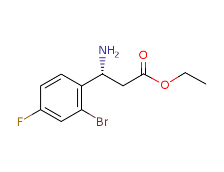 (R)-ethyl 3-amino-3-(2-bromo-4-fluorophenyl)propanoate