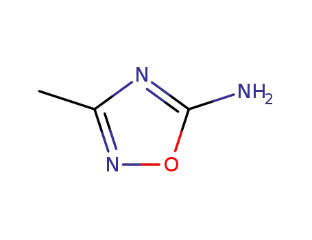 Molecular Structure of 3663-39-6 (3-METHYL-1,2,4-OXADIAZOL-5-AMINE)