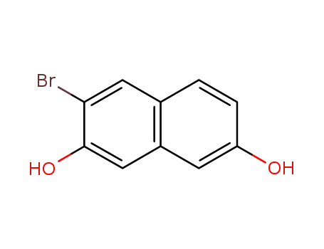 Molecular Structure of 102653-36-1 (3-bromonaphthalene-2,7-diol)