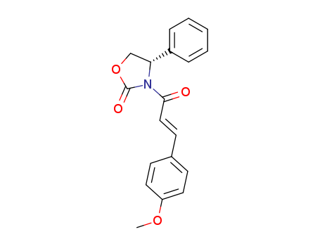 Molecular Structure of 146137-31-7 (2-Oxazolidinone,
3-[(2E)-3-(4-methoxyphenyl)-1-oxo-2-propenyl]-4-phenyl-, (4S)-)