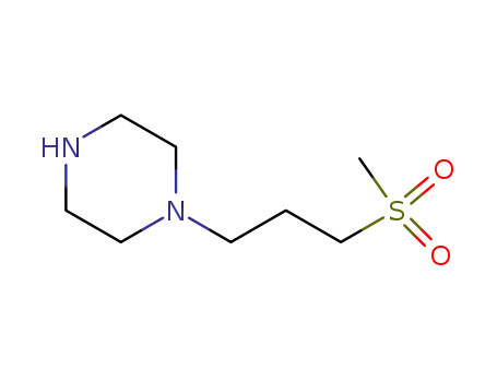 Molecular Structure of 910572-80-4 (1-[3-(Methylsulfonyl)propyl]-piperazine2HCl)