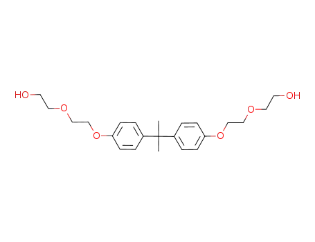 Molecular Structure of 27697-57-0 (Ethanol,2,2'-[(1-methylethylidene)bis(4,1-phenyleneoxy-2,1-ethanediyloxy)]bis-)