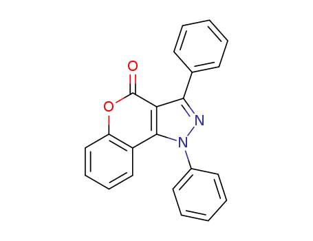 Molecular Structure of 100008-84-2 ([1]Benzopyrano[4,3-c]pyrazol-4(1H)-one, 1,3-diphenyl-)