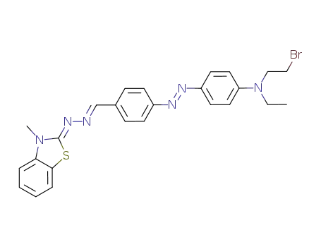 4-((E)-{4-[(2-bromoethyl)(ethyl)amino]phenyl}diazenyl)benzaldehyde-((2Z)-3-methyl-1,3-benzothiazol-2(3H)-ylidene) hydrazone
