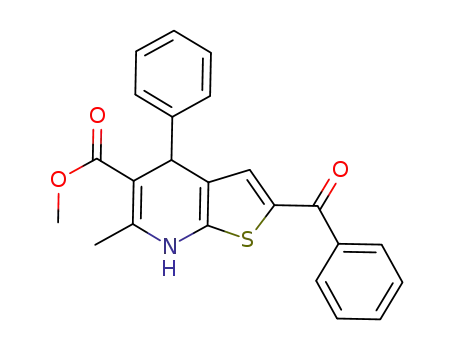 2-benzoyl-6-methyl-4-phenyl-4,7-dihydro-thieno[2,3-b]pyridine-5-carboxylic acid methyl ester
