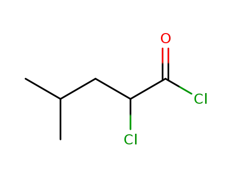 Molecular Structure of 62721-37-3 (Pentanoyl chloride, 2-chloro-4-methyl-)