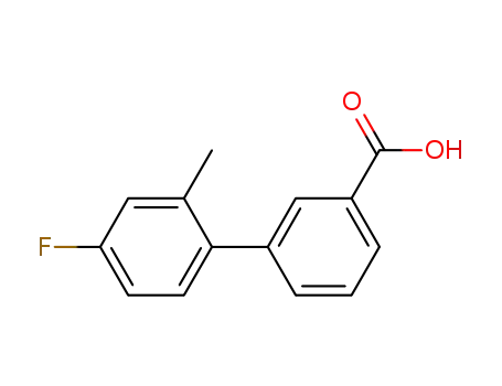 Molecular Structure of 874133-65-0 (3-(2-Chloro-3-methylphenyl)benzoic acid)