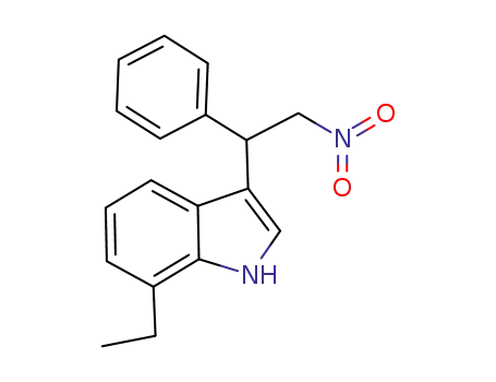 Molecular Structure of 1042446-55-8 (7-ethyl-3-(2-nitro-1-phenylethyl)-1H-indole)