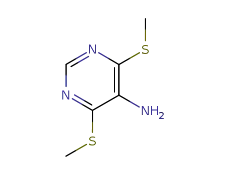 Molecular Structure of 6311-79-1 (4,6-bis(methylsulfanyl)pyrimidin-5-amine)