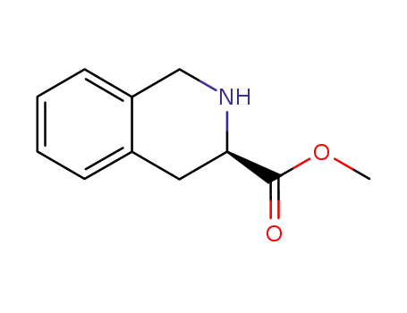Molecular Structure of 191327-28-3 ((R)-1,2,3,4-TETRAHYDRO-3-ISOQUINOLINECARBOXYLIC ACID METHYL ESTER)