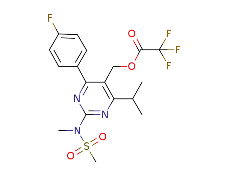 5-(trifluoroacetyloxy)methyl-4-(4-fluorophenyl)-6-isopropyl-2-[methyl(methylsulfonyl)amino]pyrimidine