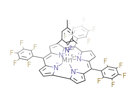 Molecular Structure of 488090-77-3 (5,10,15-tris(pentafluorophenyl)corrole manganese(V) (N-mesityl))