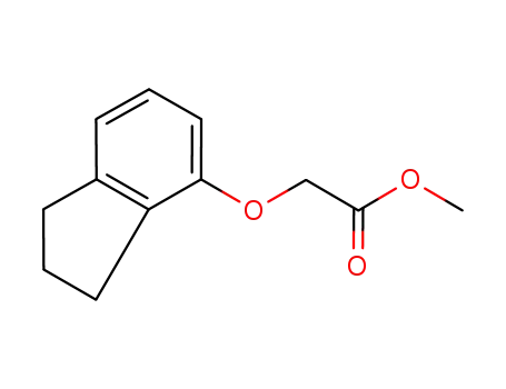 Molecular Structure of 613240-91-8 ((Indan-4-yloxy)-acetic Acid Methyl Ester)