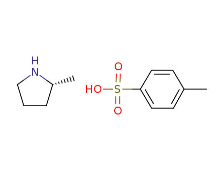 Molecular Structure of 204387-55-3 ((R)-2-Methylpyrrolidine tosylate)