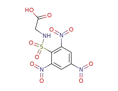 Molecular Structure of 140215-96-9 (Glycine, N-[(2,4,6-trinitrophenyl)sulfonyl]-)