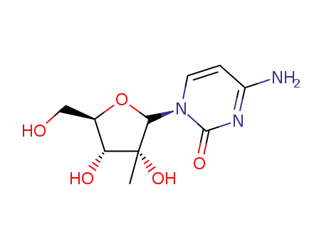 Molecular Structure of 20724-73-6 (2'-C-Methylcytidine)