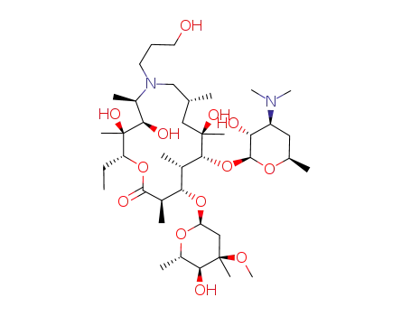 Molecular Structure of 96779-85-0 (9-deoxo-9a-aza-9a-(γ-hydroxypropyl)-9a-homoerythromycin A)