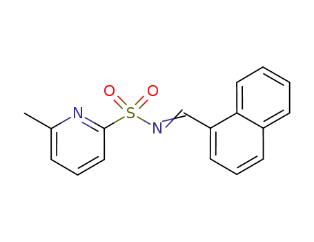 Molecular Structure of 1155765-95-9 (N-(1-naphthylmethylidene)-(6-methyl-2-pyridinesulfonamide))
