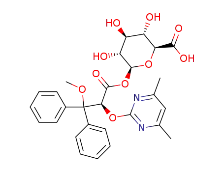 Molecular Structure of 1106685-58-8 (Ambrisentan Acyl β-D-Glucuronide)