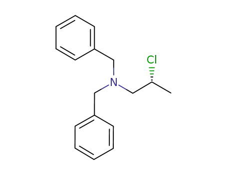 Molecular Structure of 87281-08-1 ((2R)-N,N-dibenzyl-2-chloropropan-1-amine)