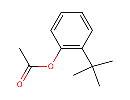 Molecular Structure of 3245-25-8 (Phenol, 2-(1,1-dimethylethyl)-, acetate)
