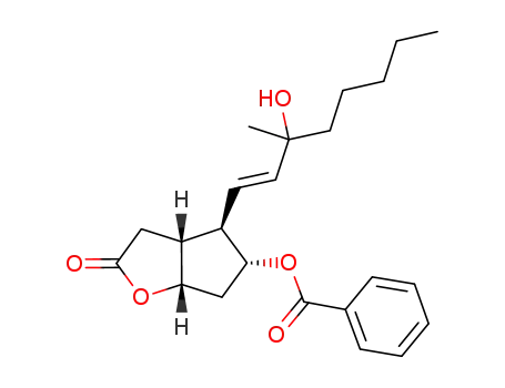 (3aR,4R,5R,6aS)-4-((E)-3-hydroxy-3-methyloct-1-enyl)-2-oxohexahydro-2H-cyclopenta[b]furan-5-yl benzoate