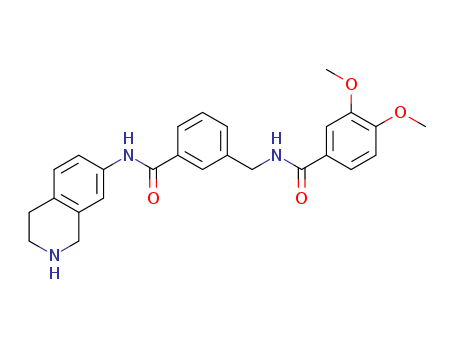 Benzamide, 3,4-dimethoxy-N-[[3-[[(1,2,3,4-tetrahydro-7-isoquinolinyl)amino]carbonyl]phenyl]methyl]-