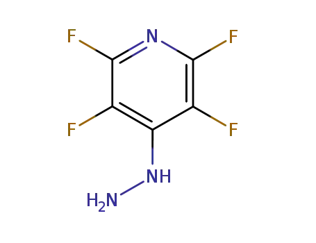 Molecular Structure of 1735-44-0 (2,3,5,6-TETRAFLUORO-4-HYDRAZINOPYRIDINE)