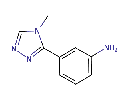 Molecular Structure of 252928-74-8 (3-(4-METHYL-4H-1,2,4-TRIAZOL-3-YL)ANILINE)