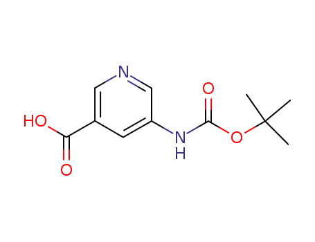 Molecular Structure of 337904-92-4 (5-tert-butoxycarbonylamino-pyridine-3-carboxylic acid)