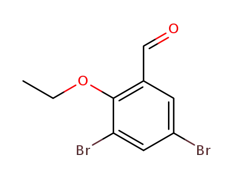 Molecular Structure of 61657-67-8 (3,5-DIBROMO-2-ETHOXYBENZALDEHYDE)
