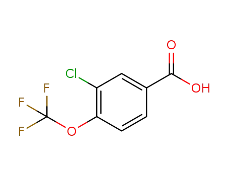 Molecular Structure of 158580-93-9 (3-Chloro-4-(trifluoromethoxy)benzoicacid)