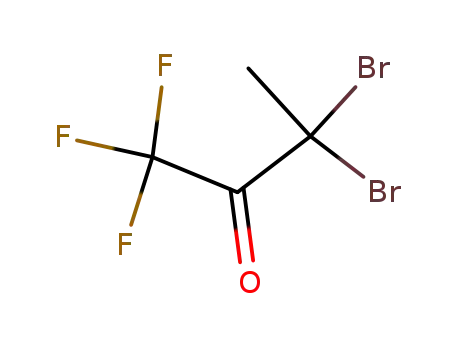 Molecular Structure of 382-12-7 (3,3-Dibromo-2-oxo-1,1,1-trifluorobutane)