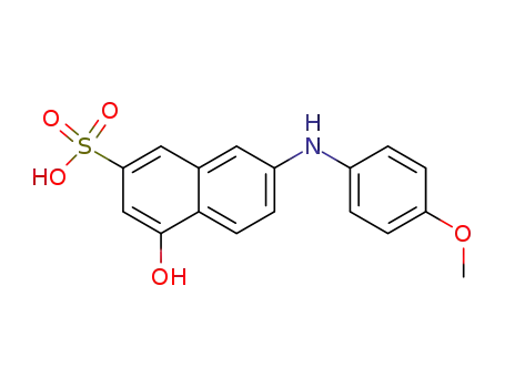 Molecular Structure of 118-51-4 (4-hydroxy-7-[(4-methoxyphenyl)amino]naphthalen-2-sulphonic acid)