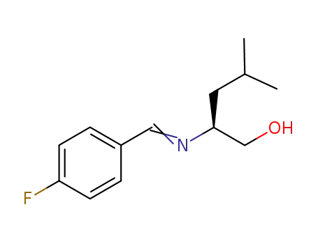 1-Pentanol, 2-[[(4-fluorophenyl)methylene]amino]-4-methyl-, (2S)-