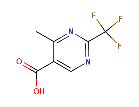 Molecular Structure of 306960-74-7 (2-(TRIFLUOROMETHYL)PYRIMIDINE-5-CARBOXYLIC ACID)