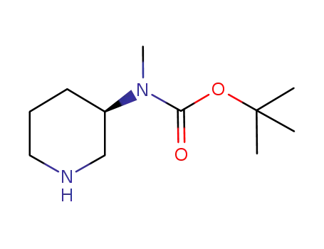 Molecular Structure of 309962-67-2 ((R)-3-N-Boc-3-(methylamino)piperidine)