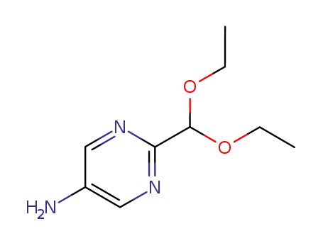 Molecular Structure of 331808-99-2 (2-(DIETHOXYMETHYL)PYRIMIDIN-5-AMINE)