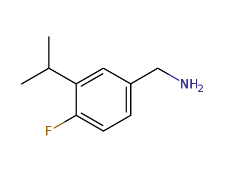 Molecular Structure of 1112179-28-8 ((4-fluoro-3-isopropylphenyl)methanamine hydrochloride)